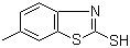 结构式 CAS# 2268-79-3, 6-甲基-2-巯基苯并噻唑
