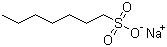 结构式 CAS# 22767-50-6, 1-庚烷磺酸钠; 庚烷-1-磺酸钠盐