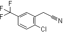 structure of CAS# 22902-88-1, 2-Chloro-5-(trifluoromethyl)-benzeneacetonitrile