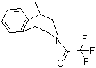 结构式 CAS# 230615-51-7, 2,3,4,5-四氢-3-(三氟乙酰基)-1,5-甲桥-1H-3-苯并氮杂卓