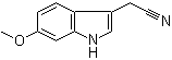结构式 CAS# 23084-35-7, 6-甲氧基吲哚-3-乙腈