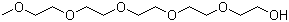 structure of CAS# 23778-52-1, Pentaethylene glycol monomethyl ether;3,6,9,12,15-Pentaoxahexadecanol