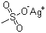 结构式 CAS# 2386-52-9, 甲烷磺酸银
