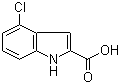 结构式 CAS# 24621-73-6, 4-氯吲哚-2-甲酸