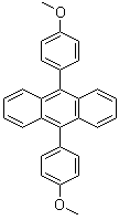 结构式 CAS# 24672-76-2, 9,10-二(4-甲氧基苯基)蒽