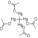 structure of CAS# 25201-30-3, Tetrakis(acetoxymercuri)methane;NSC 150867
