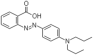 structure of CAS# 2641-01-2, Propyl Red;2-(4-Dipropylaminophenylazo)benzoic acid