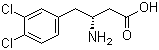 结构式 CAS# 269396-55-6, (R)-3-氨基-4-(3,4-二氯苯基)丁酸