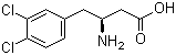structure of CAS# 270063-50-8, (S)-3-Amino-4-(3,4-dichlorophenyl)butanoic acid;(betaS)-beta-Amino-3,4-dichlorobenzenebutanoic acid