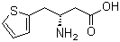 结构式 CAS# 270065-91-3, (S)-3-氨基-4-(2-噻吩基)丁酸