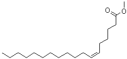 structure of CAS# 2777-58-4, (6Z)-6-Octadecenoic acid methyl ester