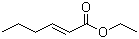 结构式 CAS# 27829-72-7, 反式-2-己烯酸乙酯