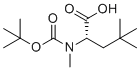 structure of CAS# 287210-82-6, N-Boc-N-methyl-3-tert-butyl-L-alanine;(S)-2-(tert-butoxycarbonyl(methyl)amino)-4,4-dimethylpentanoic acid