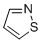 structure of CAS# 288-16-4, Isothiazole;1,2-Thiazole; 2-Azathiophene
