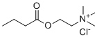 structure of CAS# 2963-78-2, Butyrylcholine chloride;2-butanoyloxyethyl(trimethyl)azanium;chloride