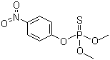 structure of CAS# 298-00-0, Parathion-methyl;O,O-Dimethyl O-(p-nitrophenyl) thionophosphate; Methyl parathion