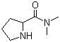 structure of CAS# 29802-22-0, N,N-Dimethylpyrrolidine-2-carboxamide;H-Pro-NMe2