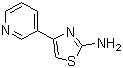 结构式 CAS# 30235-27-9, 2-氨基-4-(3-吡啶基)噻唑