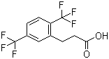 structure of CAS# 302912-03-4, 2,5-Bis(trifluoromethyl)benzenepropanoic acid;3-[2,5-Bis(Trifluoromethyl)phenyl]propanoic acid