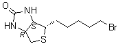 结构式 CAS# 304439-23-4, (3aS,4S,6aR)-4-(5-溴戊基)四氢-1H-噻吩并[3,4-d]咪唑-2(3H)-酮