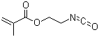 结构式 CAS# 30674-80-7, 甲基丙烯酸异氰基乙酯; 甲基丙烯酰氧乙基异氰酸酯