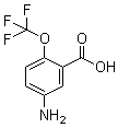 结构式 CAS# 307989-56-6, 5-氨基-2-(三氟甲氧基)苯甲酸