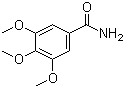 structure of CAS# 3086-62-2, 3,4,5-Trimethoxybenzamide