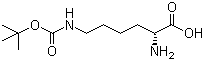 结构式 CAS# 31202-69-4, N6-叔丁氧羰基-D-赖氨酸