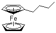 structure of CAS# 31904-29-7, Butylferrocene;n-Butylferrocene