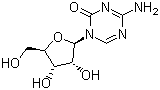 5-氮杂胞嘧啶核苷分子结构 (CAS 320-67-2)