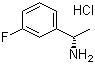 结构式 CAS# 321429-48-5, (S)-1-(3-氟苯基)乙胺盐酸盐