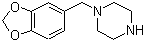 结构式 CAS# 32231-06-4, 1-胡椒基哌嗪; N-(3,4-亚甲二氧基苯甲基)哌嗪
