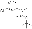 structure of CAS# 323580-68-3, 6-Chloroindole-1-carboxylic acid tert-butyl ester