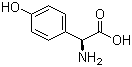 结构式 CAS# 32462-30-9, L-(+)-对羟基苯甘氨酸
