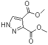 structure of CAS# 33090-46-9, 1H-Pyrazole-3,4-dicarboxylic acid 3,4-dimethyl ester;Dimethyl pyrazole-3,4-dicarboxylate; NSC 108598