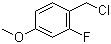 2-Fluoro-4-methoxybenzyl chloride molecular structure (CAS 331-63-5)
