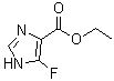 结构式 CAS# 33235-31-3, 5-氟-1H-咪唑-4-羧酸乙酯