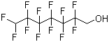 structure of CAS# 335-99-9, 1H,1H,7H-Dodecafluoroheptanol;1H,1H,7H-Perfluoro-1-heptanol; 2,2,3,3,4,4,5,5,6,6,7,7-Dodecafluoroheptan-1-ol