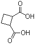 结构式 CAS# 3396-14-3, 环丁烷-1,2-二甲酸