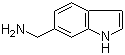 结构式 CAS# 3468-17-5, 1H-吲哚-6-甲胺