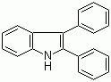 结构式 CAS# 3469-20-3, 2,3-二苯基吲哚