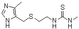 结构式 CAS# 34839-70-8, 甲硫米特