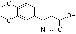 结构式 CAS# 34841-09-3, 3-氨基-3-(3,4-二甲氧基苯基)丙酸
