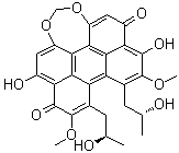 结构式 CAS# 35082-49-6, 尾孢菌素