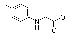 结构式 CAS# 351-95-1, N-(4-氟苯基)甘氨酸