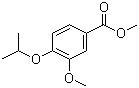 structure of CAS# 3535-27-1, Methyl 4-(isopropoxy)-3-methoxybenzoate;3-Methoxy-4-(1-methylethoxy)benzoic acid methyl ester