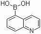 结构式 CAS# 355386-94-6, 喹啉-5-硼酸; 5-喹啉硼酸
