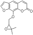 structure of CAS# 35740-18-2, Oxyimperatorin;(+/-)-Prangenin; Imperatorin epoxide; 9-[(3,3-Dimethyl-2-oxiranyl)methoxy]-7H-furo[3,2-g][1]benzopyran-7-one