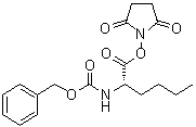 structure of CAS# 36360-62-0, 2,5-Dioxo-1-pyrrolidinyl N-[(benzyloxy)carbonyl]-L-norleucinate;(S)-[1-[[(2,5-Dioxo-1-pyrrolidinyl)oxy]carbonyl]pentyl]carbamic acid phenylmethyl ester