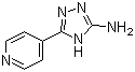 结构式 CAS# 3652-17-3, 5-(吡啶-4-基)-4H-1,2,4-三唑-3-胺
